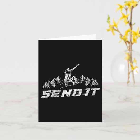 Snowboarden Snowboard Stuur het Kaart (Gele Bloem)