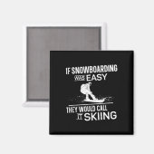 Snowboarden Snowboard Vintage 3 Magneet (Voorkant / Achterkant)