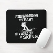 Snowboarden Snowboard Vintage 3 Muismat (Met muis)