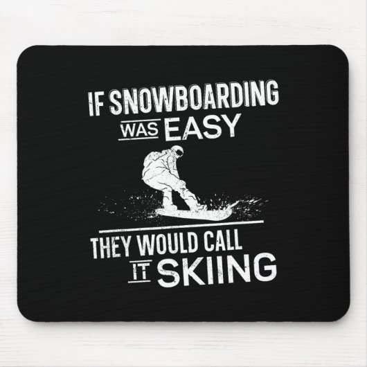 Snowboarden Snowboard Vintage 3 Muismat (Voorkant)