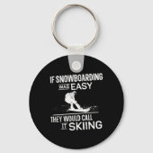 Snowboarden Snowboard Vintage 3 Sleutelhanger (Voorkant)