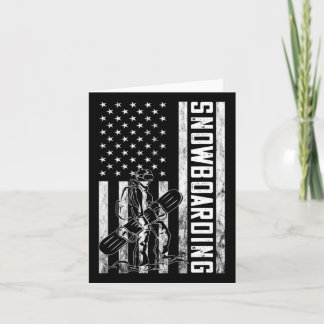 Snowboarden Snowboarder Verenigde Staten Vlag Ame Kaart