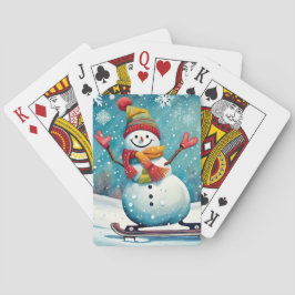 Snowboarden Snowman - Kaarten spelen