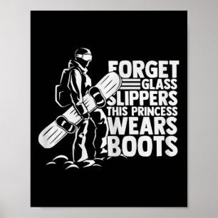 Snowboarden Sport Grappig Rijden Snowboard Competi Poster