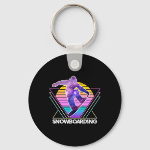 Snowboarden Sport Retro  Vaporwave 90s Sn Sleutelhanger
