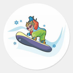 Snowboarden Stickers