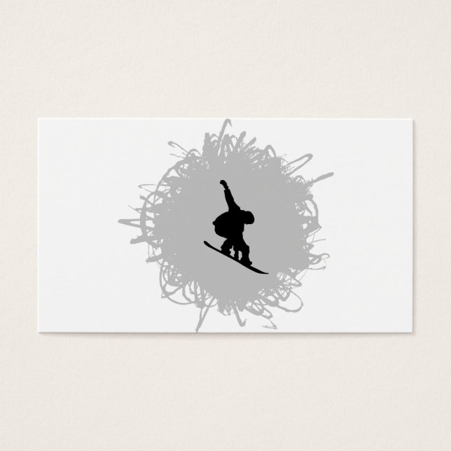 Snowboarden stijl visitekaartjes (Voorkant)