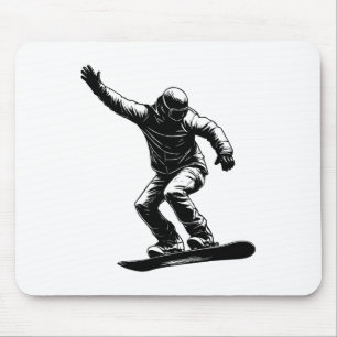 Snowboarden Streetwear Graphics Snowboarder Art Muismat