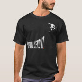 Snowboarden stuurt het gewoon grappige Snowboard R T-shirt (Voorkant)
