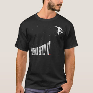 Snowboarden stuurt het gewoon grappige Snowboard R T-shirt