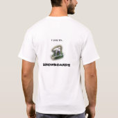snowboarden t-shirt (Achterkant)