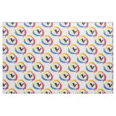 Snowboarden Tricolor Emblem Stof (Fat Quarter)