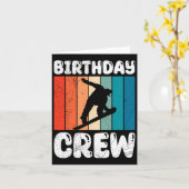 Snowboarden Verjaardag Crew Snowboarder Kinder vri Kaart (Gele Bloem)