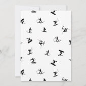 Snowboarden Verjaardagsfeestuitnodiging Kaart (Achterkant)