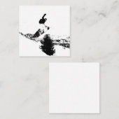 Snowboarden Vierkante Visitekaartje (Voorkant / Achterkant)