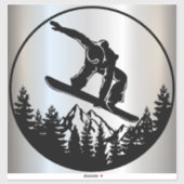 Snowboarden Vinyl Sticker (Vel)