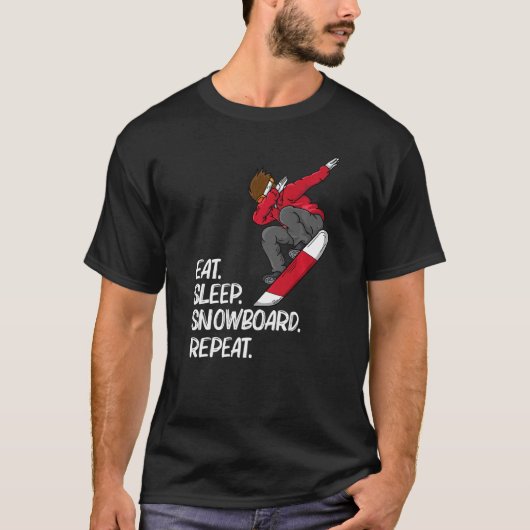Snowboarden voor mannen Skier Snowboard Snowboa T-shirt (Voorkant)