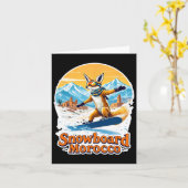 Snowboarden Vos in Marokko Adventure Kaart (Gele Bloem)