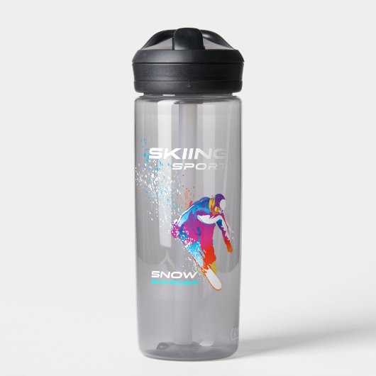Snowboarden | waterfles (Voorkant)