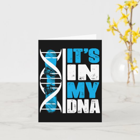 Snowboarden Wintersport Snowboard DNA Kaart (Gele Bloem)