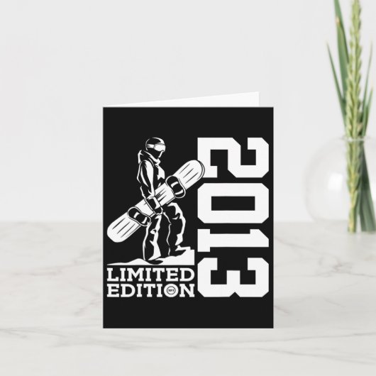 Snowboarder 12e verjaardag Snowboard 2013 Snowboar Kaart (Voorkant)