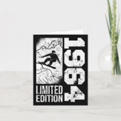 Snowboarder  1964 Birthday Snowboarding Sno Kaart (Voorkant)