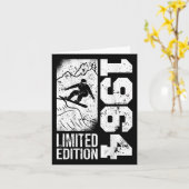 Snowboarder 1964 Birthday Snowboarding Sno Kaart (Gele Bloem)