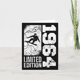 Snowboarder  1964 Birthday Snowboarding Sno Kaart