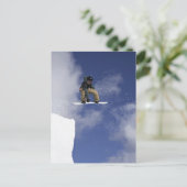 Snowboarder 2 briefkaart (Staand voorkant)