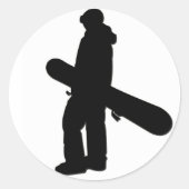Snowboarder 2 Sticker (Voorkant)