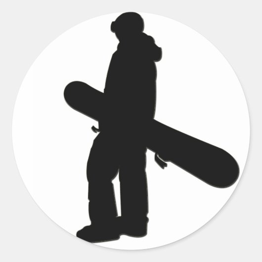 Snowboarder 2 Sticker (Voorkant)