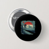 Snowboarder 4 ronde button 5,7 cm (Voorkant /achterkant)