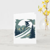 Snowboarder 8 kaart (Gele Bloem)