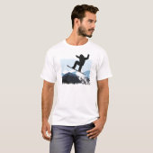 Snowboarder Action Jump T-shirt (Voorkant volledig)