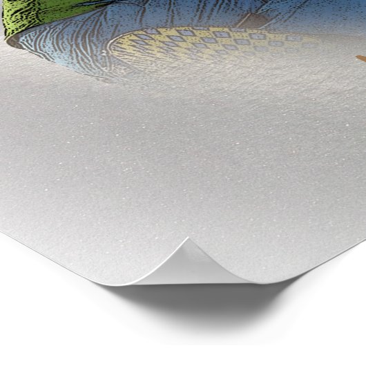 Snowboarder - Als het te steil is Poster (Hoek)