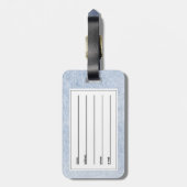 snowboarder bagagelabel (Achterkant verticaal)