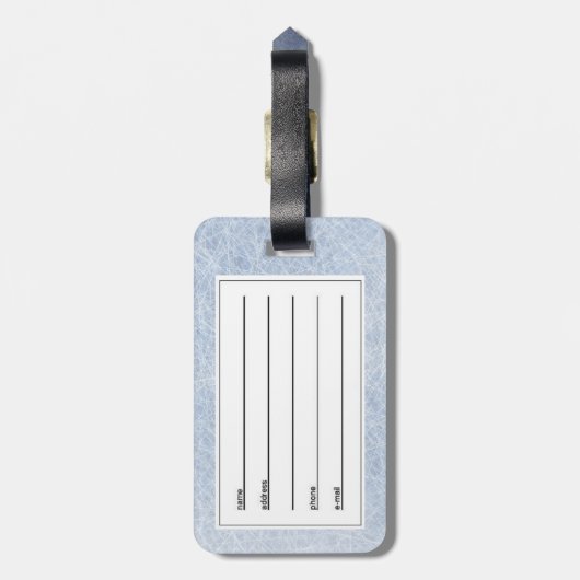 snowboarder bagagelabel (Achterkant verticaal)