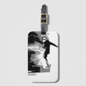 Snowboarder Bagagelabel (Voorkant (verticaal))