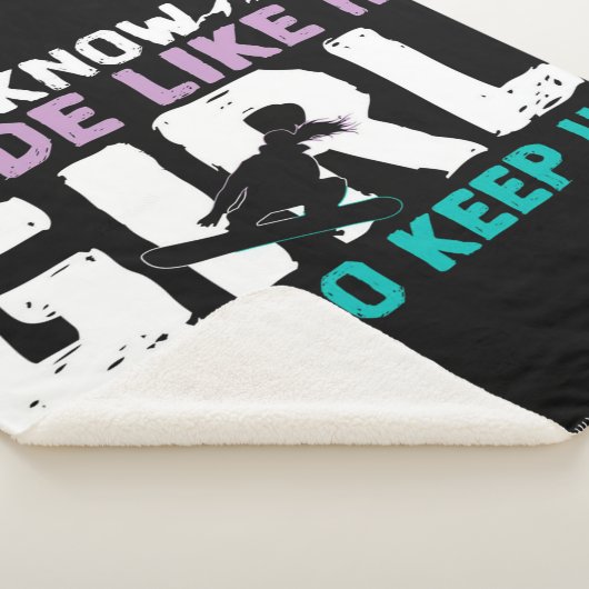 snowboarder Blanket Sherpa Deken (3/4)