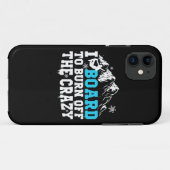Snowboarder board om de waanzin uit te branden Case-Mate iPhone case (Achterkant (horizontaal))