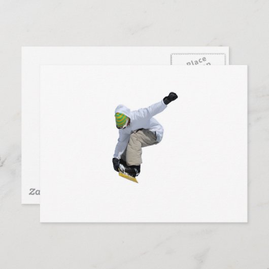 snowboarder briefkaart (Voorkant / Achterkant)