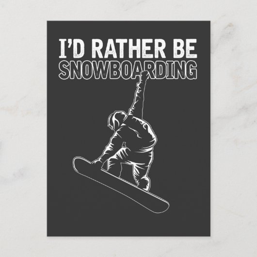 Snowboarder Briefkaart (Voorkant)