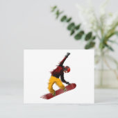 Snowboarder Briefkaart (Staand voorkant)