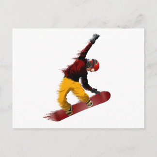 Snowboarder Briefkaart