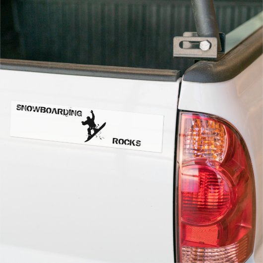 Snowboarder Bumpersticker (Op Truck)