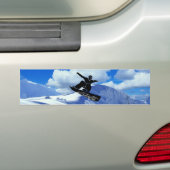 snowboarder bumpersticker (Op auto)