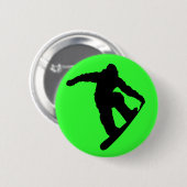 Snowboarder Button (Voorkant /achterkant)