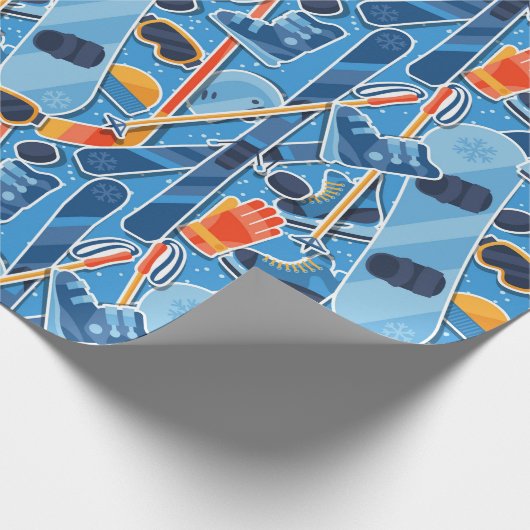 Snowboarder Cadeaupapier (Hoek)