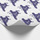 Snowboarder cathcing AIR Cadeaupapier (Hoek)