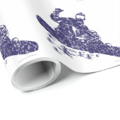 Snowboarder cathcing AIR Cadeaupapier (Rol Hoek)